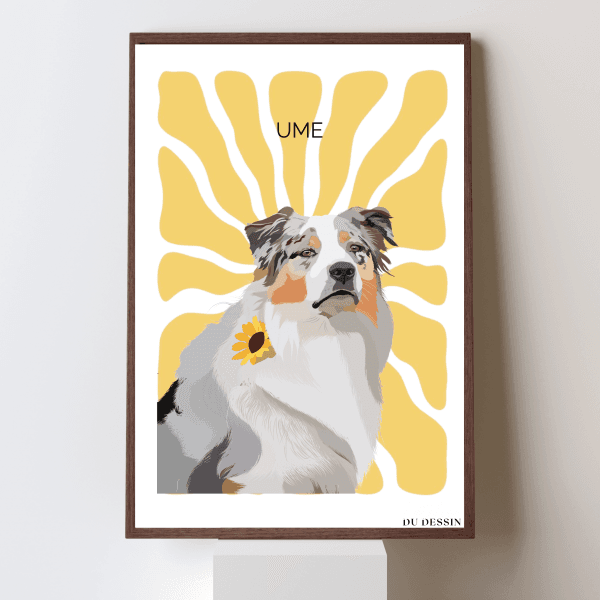 27 Portrait animalier fait à la main – Œuvre unique