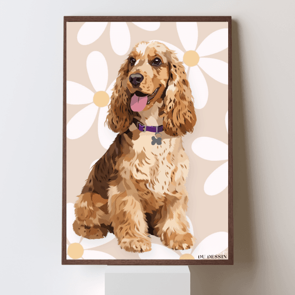 5 Portrait animalier fait à la main – Œuvre unique