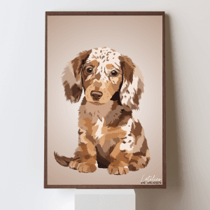 Portrait animalier fait à la main – Œuvre unique