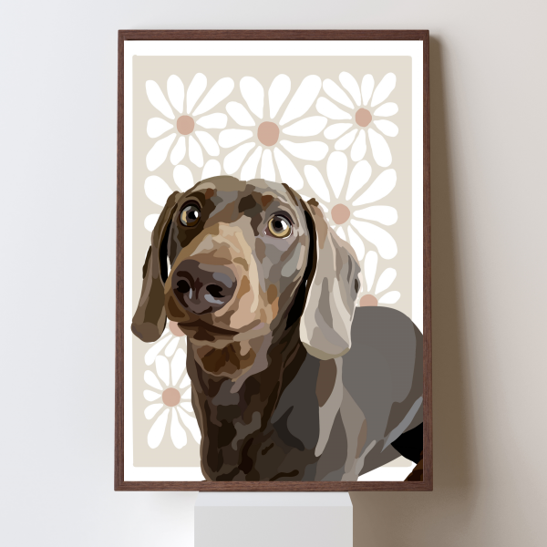 3 Portrait personnalisé - ligne et courbe